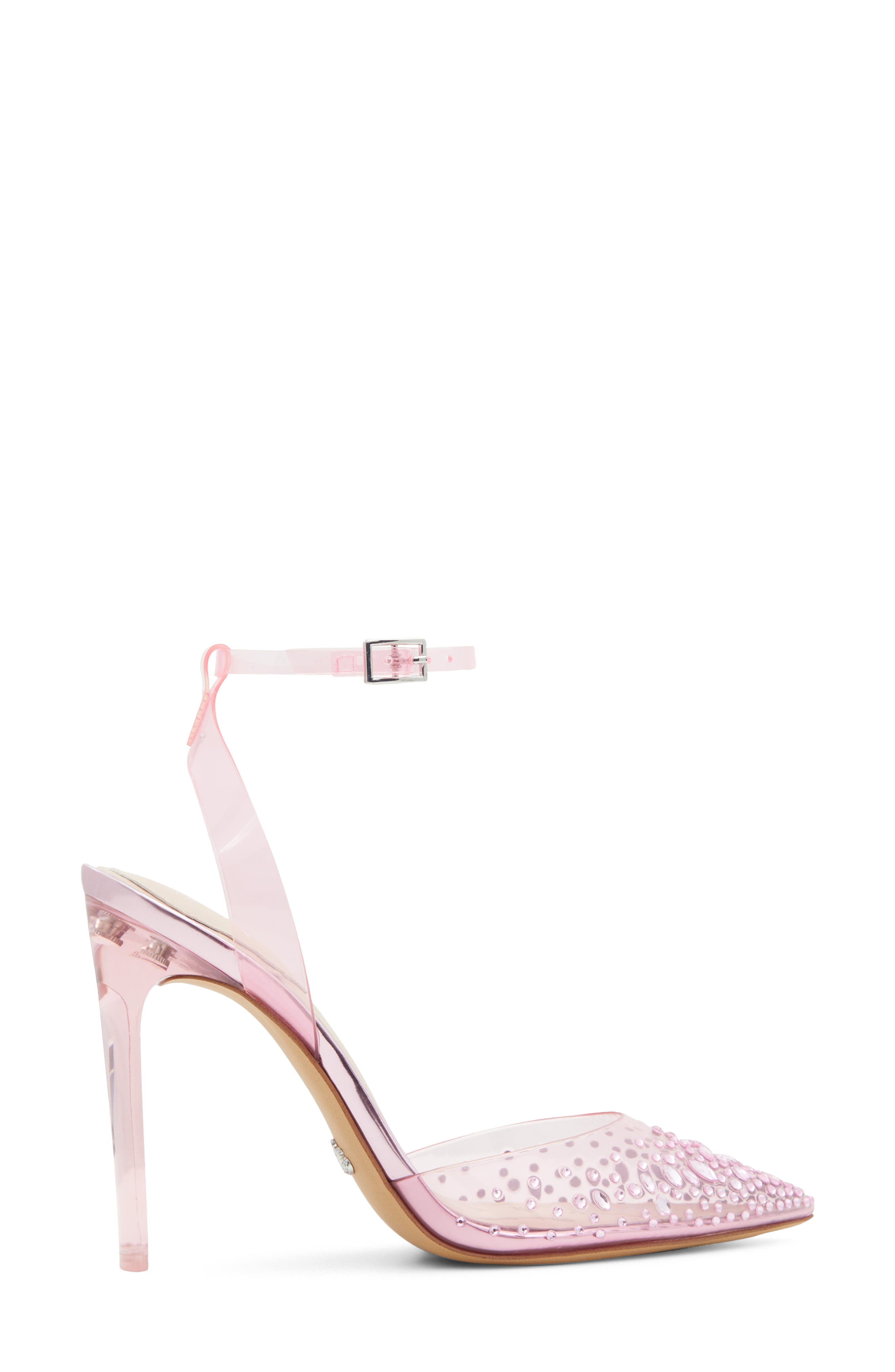 x Disney Glass Slipper Pointed Toe Pump, Alternate, color, LIGHT PINK