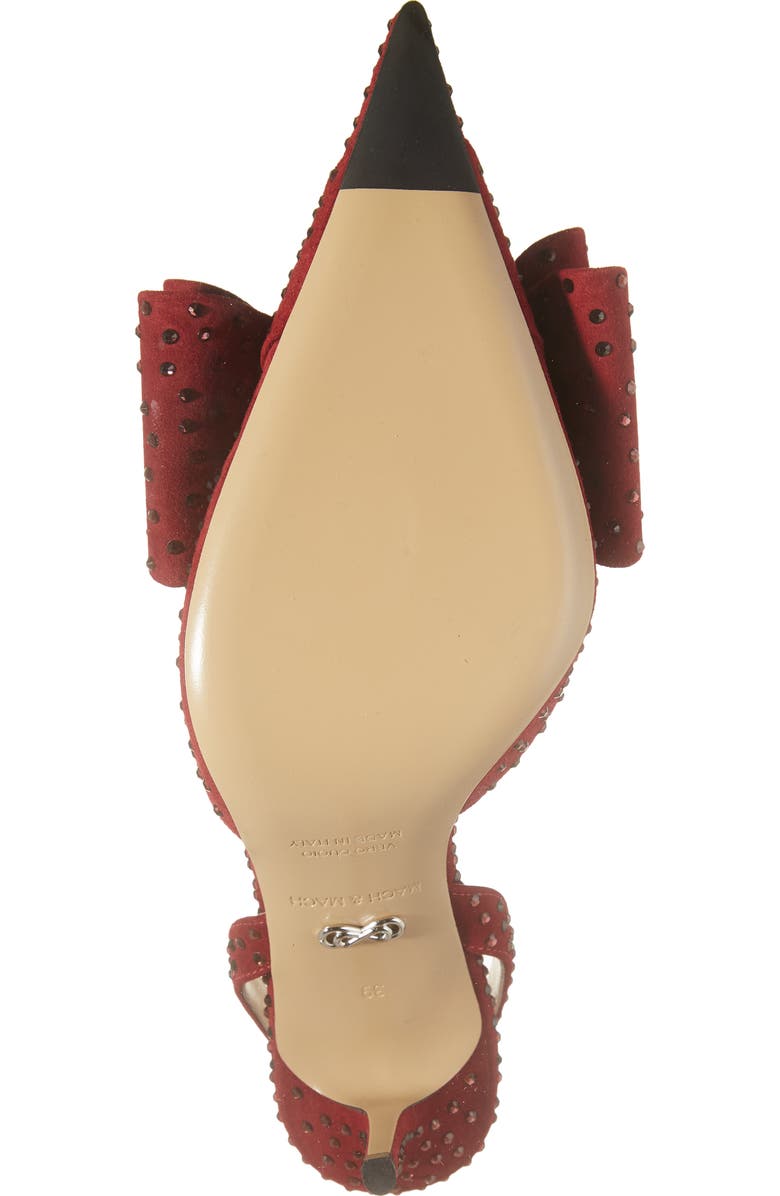 Mach & Mach Le Cadeau Bow Crystal Pointed Toe Slingback Pump, Alternate, color,