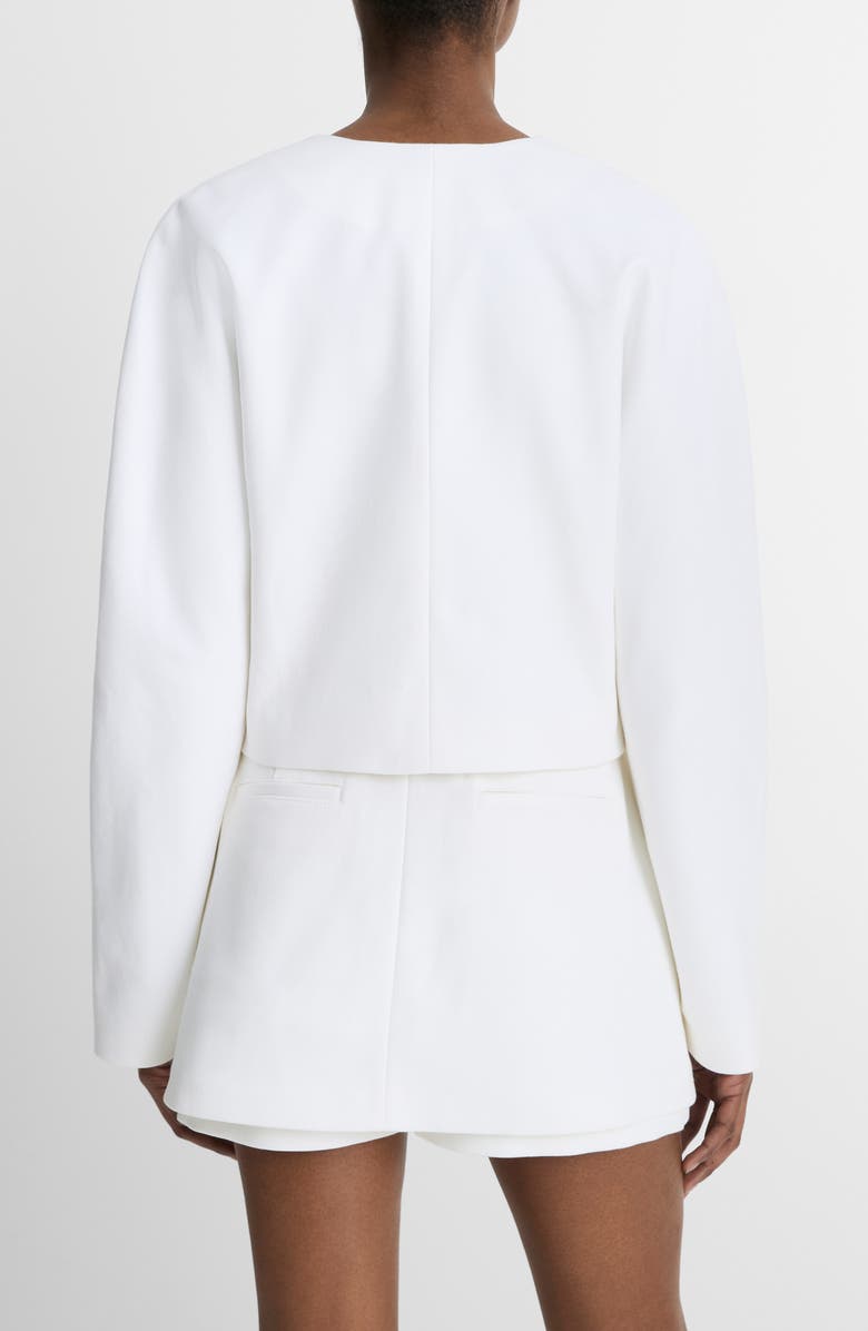 Vince Stretch Cotton Jacket, Alternate, color, Optic White