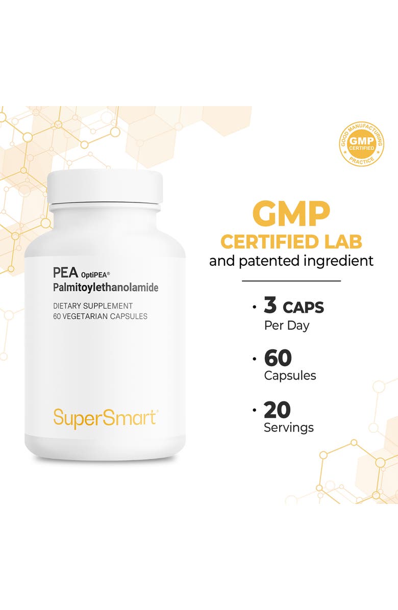 SuperSmart 99% PEA Supplement 1200mg, Alternate, color, NO COLOR