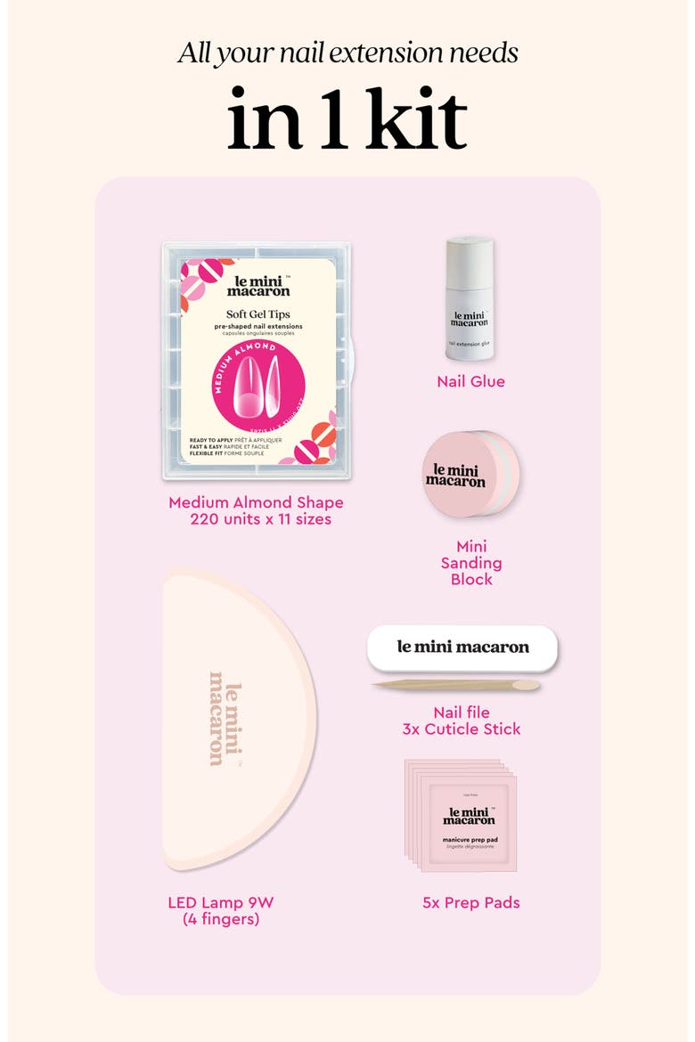 Soft Gel Tips Nail Starter Kit, Alternate, color, NONE