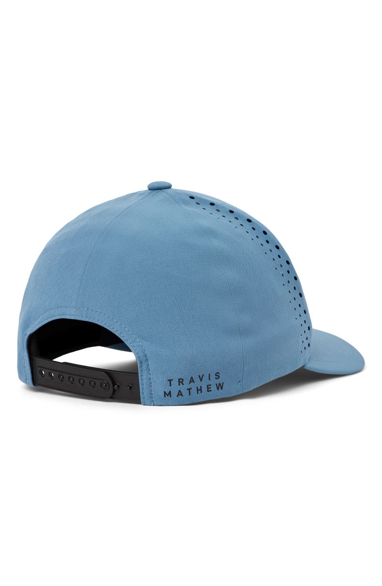 TravisMathew Long Journey Snapback Baseball Cap, Alternate, color, Captains Blue