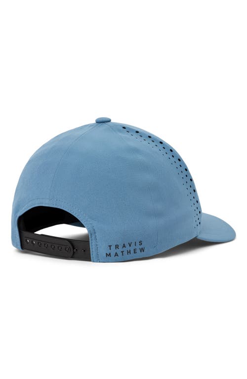 Travismathew Long Journey Snapback Baseball Cap In Captains Blue