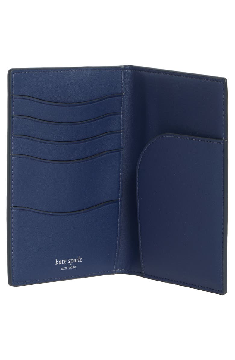Kate Spade New York starlight patent bifold, Alternate, color, Navy Multi