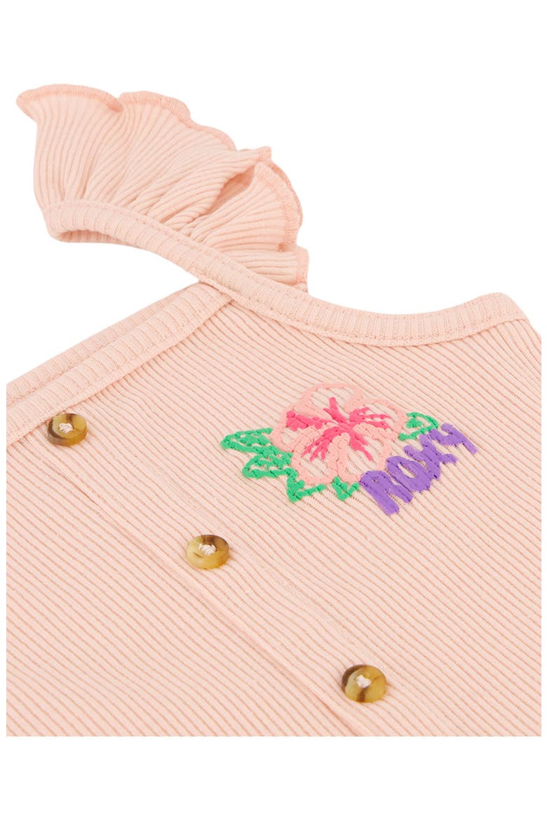 Kids' Floral Embroidered Rib Top & Shorts Set, Alternate, color, PINK MULTI