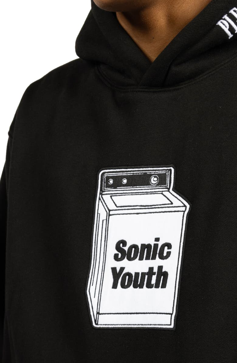 PLEASURES Washing Machine Cotton Graphic Hoodie, Alternate, color, 