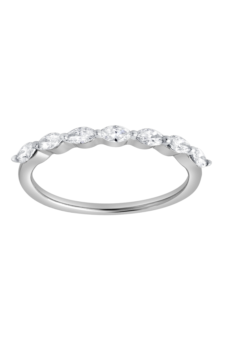 Serelyn 14K Gold 0.35 Ct Marquise Lab Grown Diamond Band Ring, Main, color, 14K White Gold