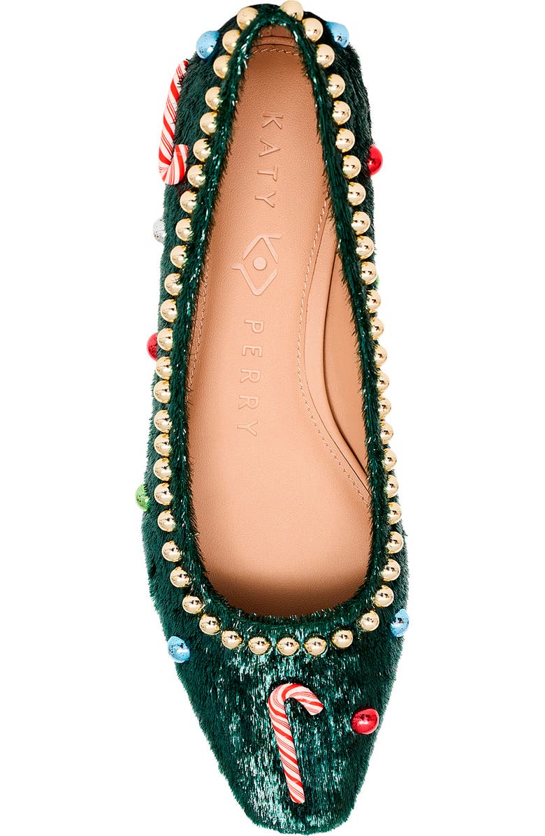 Katy Perry The Confidant Christmas Ballet Flat, Alternate, color, Holiday Green