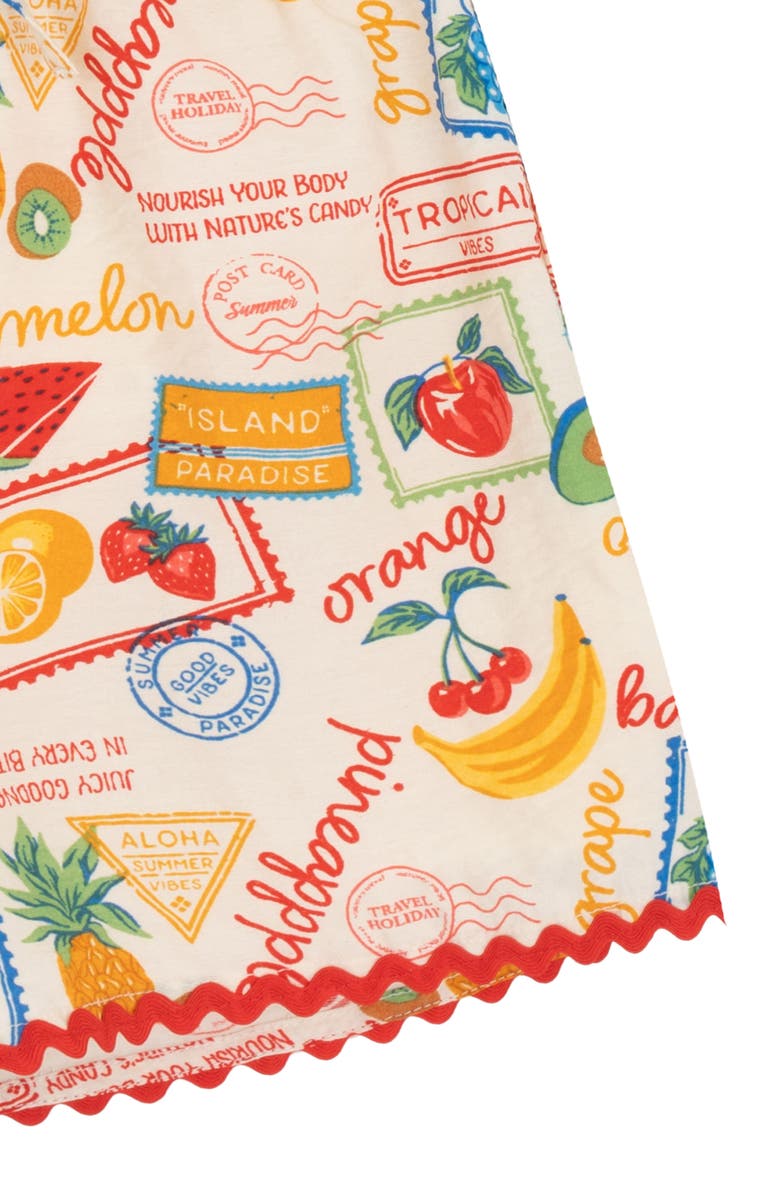 Rare Editions Kids' Printed Woven Top & Shorts Set, Alternate, color, Red