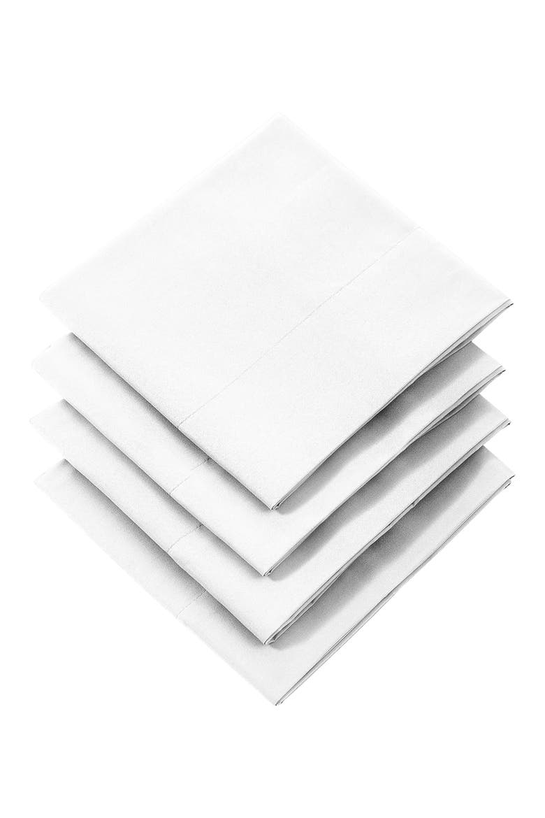 4 Piece Pillow Case Set, Alternate, color, WHITE