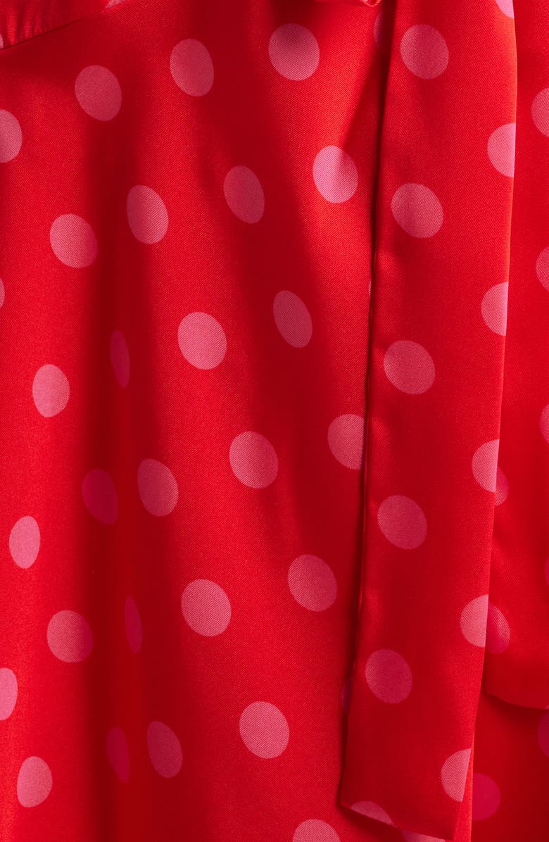 Anne Klein Long Sleeve Faux Wrap Dress, Alternate, color,