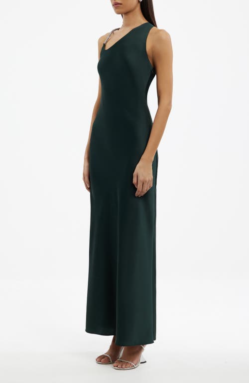 Significant Other Abbey Asymmetric Maxi Dress In Green