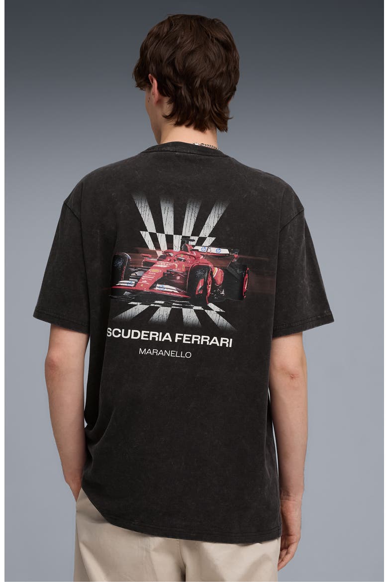 Ferrari Car Graphic T-Shirt, Alternate, color, PUMA BLACK