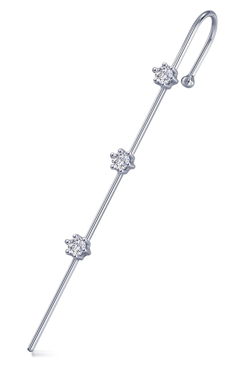 Simulated Diamond Ear Cuff, Main, color, SILVER