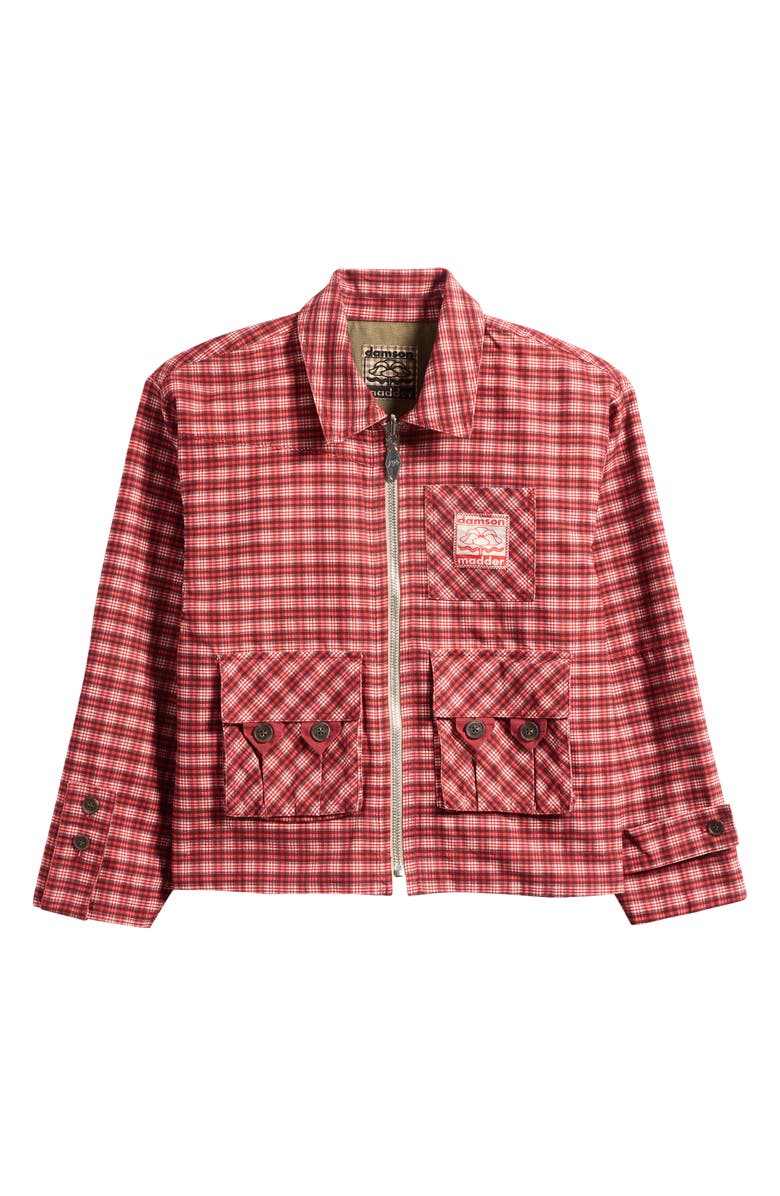 Damson Madder Marcelle Reversible Organic Cotton Barn Jacket, Alternate, color, Red Multi