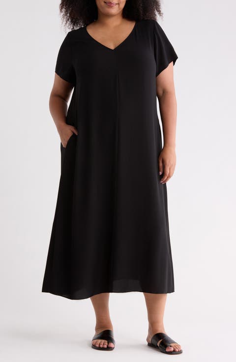 Silk Midi Dress
