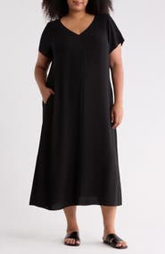 Eileen Fisher Silk Midi Dress