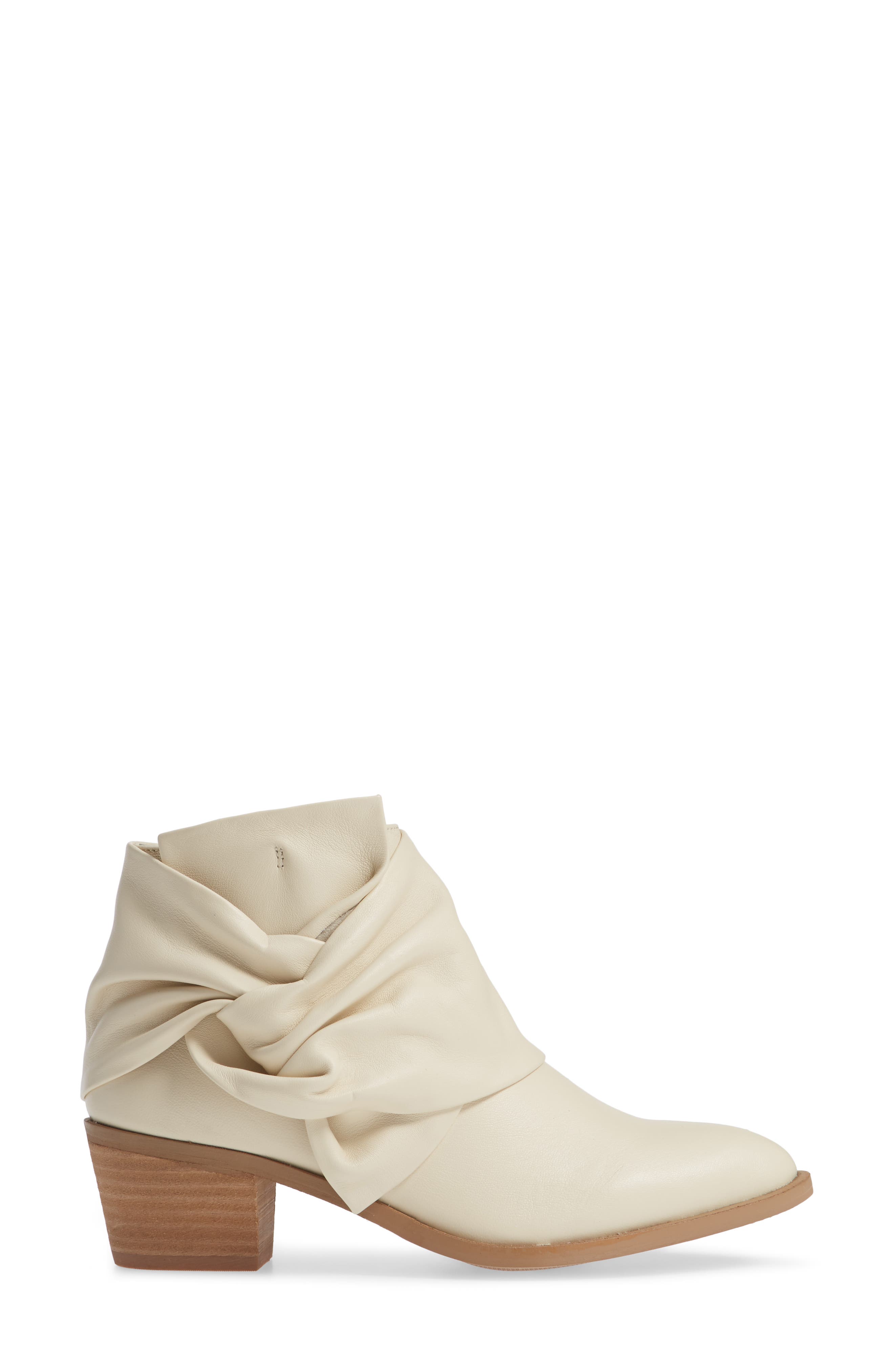 Natalyia Bootie, Alternate, color, CREAM LEATHER