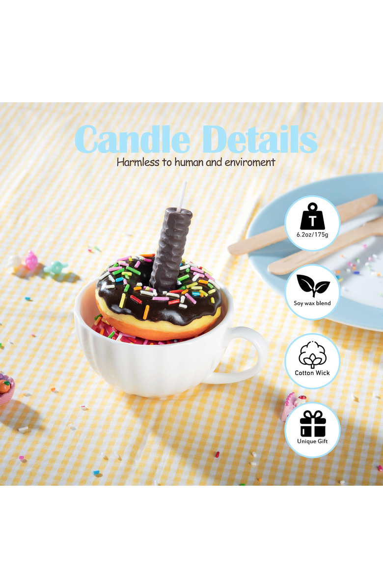 Southlake gifts Doughnut Candle, Alternate, color, NO COLOR