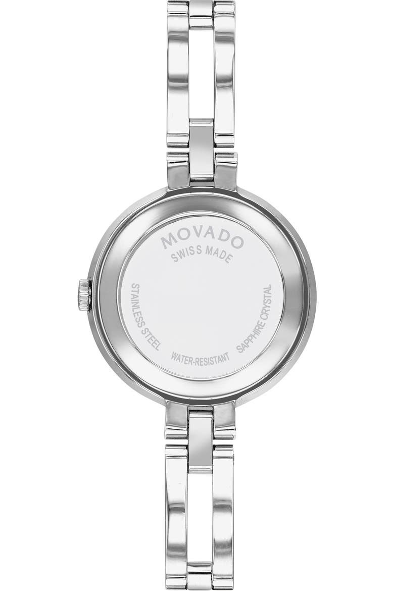 Esperanza Diamond Bangle Watch, 25mm, Alternate, color, SILVER/ BLACK/ SILVER