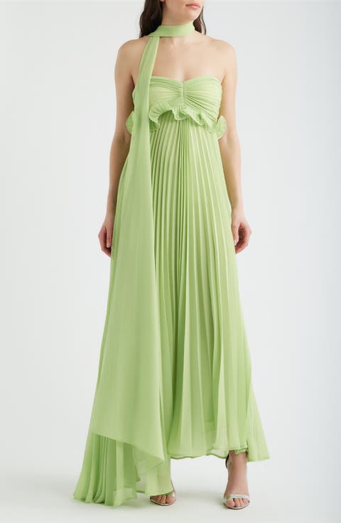 Diana Strapless Chiffon Dress