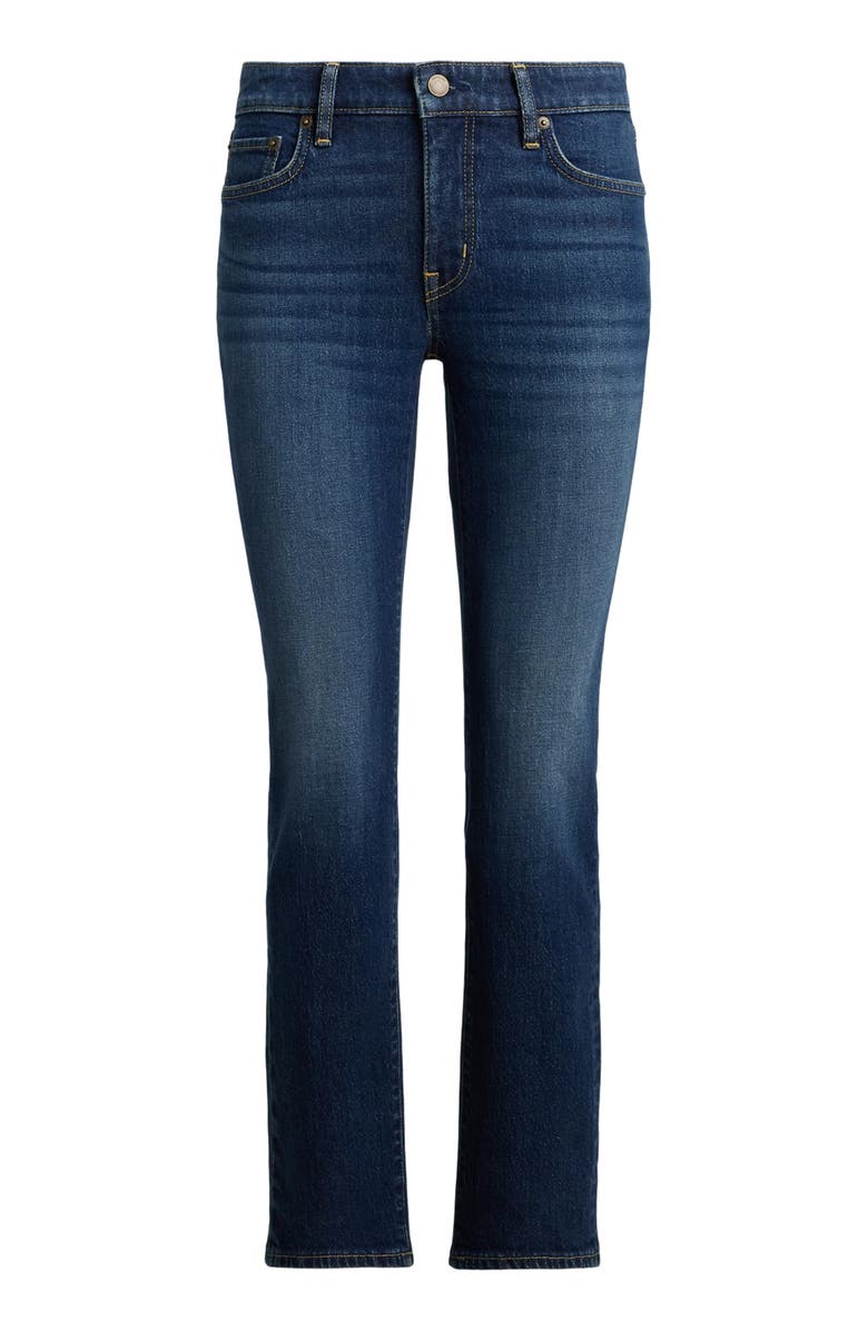 Lauren Ralph Lauren Mid Rise Ankle Straight Leg Jeans, Alternate, color, Marina Wash Blue