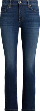 Lauren Ralph Lauren Mid Rise Ankle Straight Leg Jeans