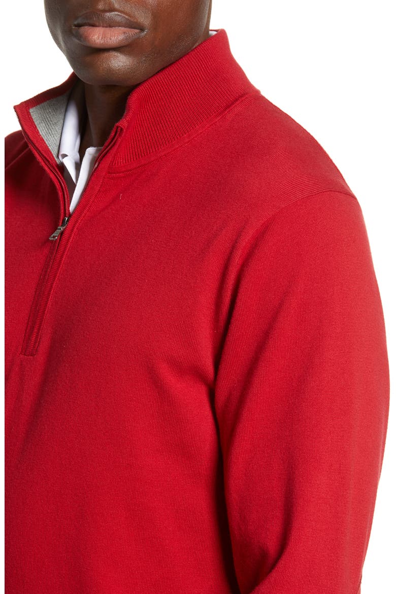 Lakemont Half Zip Sweater, Alternate, color, CARDINAL RED
