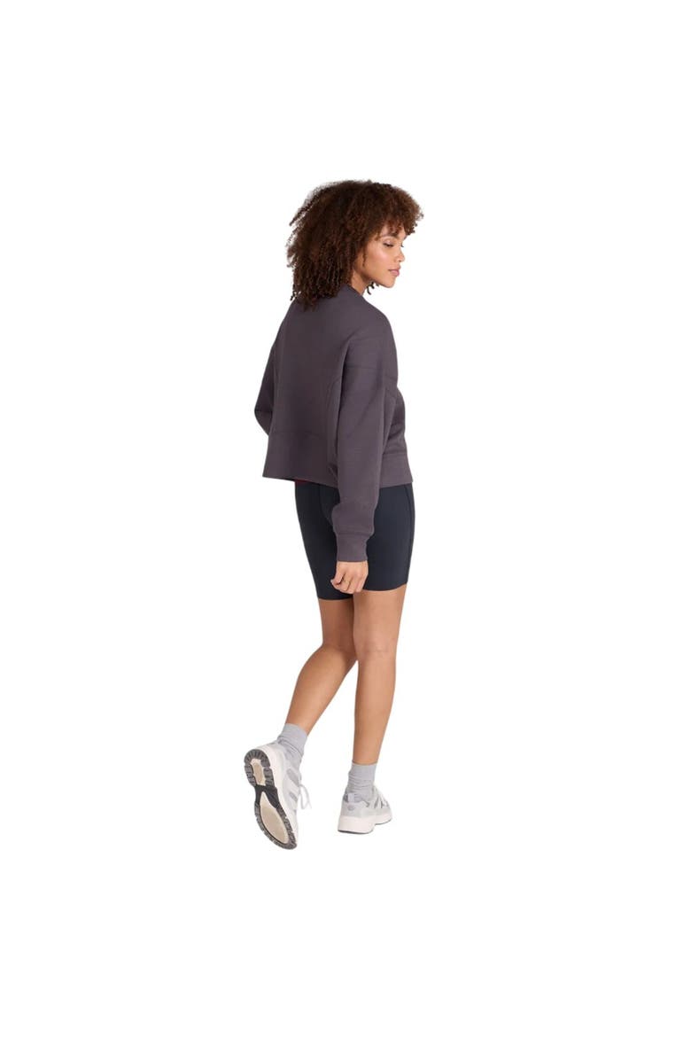 Active Crop Sweatshirt, Alternate, color, Taupe