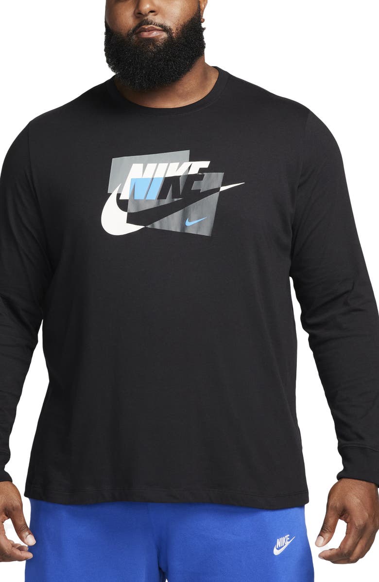 Nike Puff Print Long Sleeve Graphic T-Shirt, Alternate, color, 