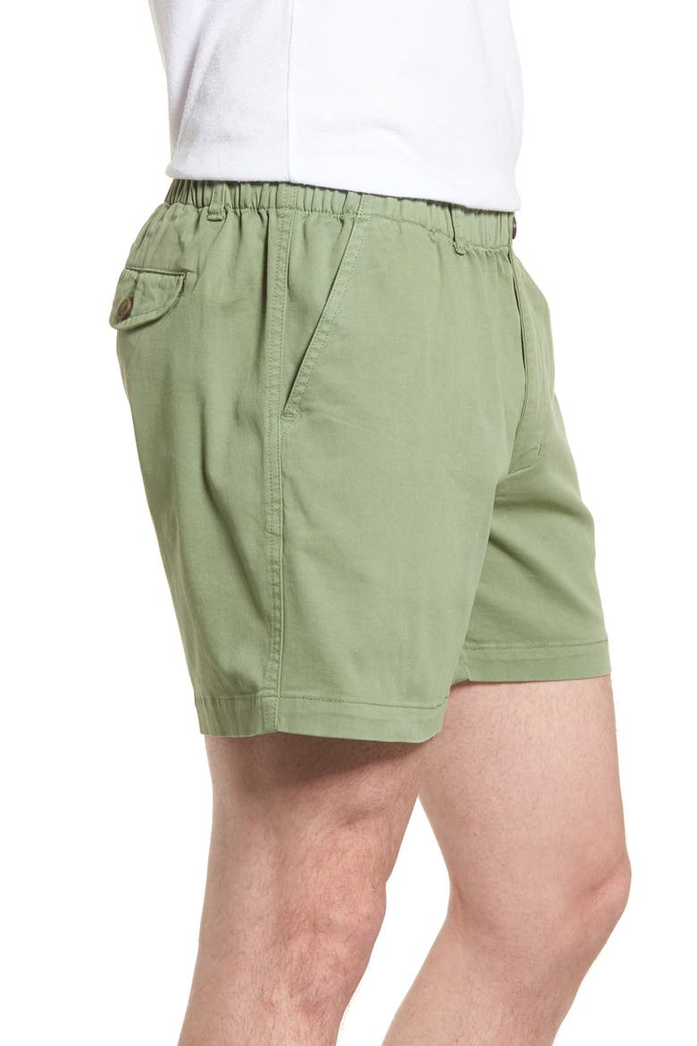 Snappers Elastic Waist 5.5 Inch Stretch Shorts, Alternate, color, HEDGE