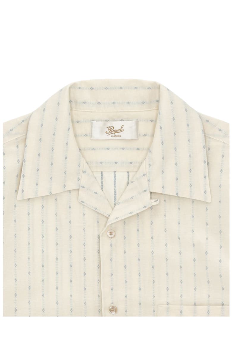 Prequel Short Sleeve Cotton Shirt, Alternate, color, BLUE