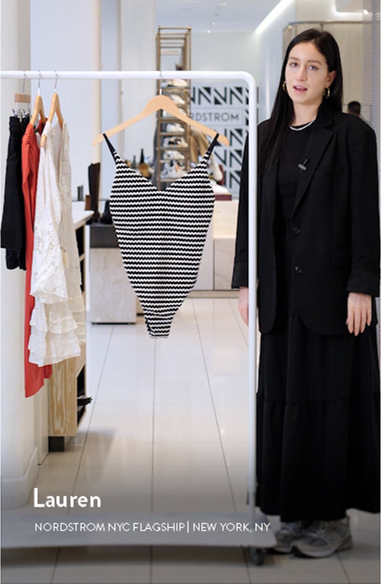 Mesh Effect One-Piece Swimsuit, sales video thumbnail