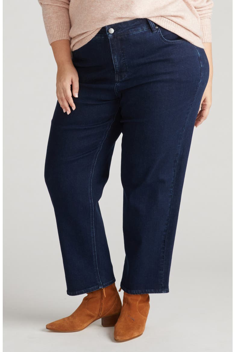 Seine Straight Leg Jeans, Main, color, DARK INDIGO