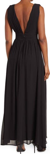 Athen Plunging V-Neck Maxi Dress