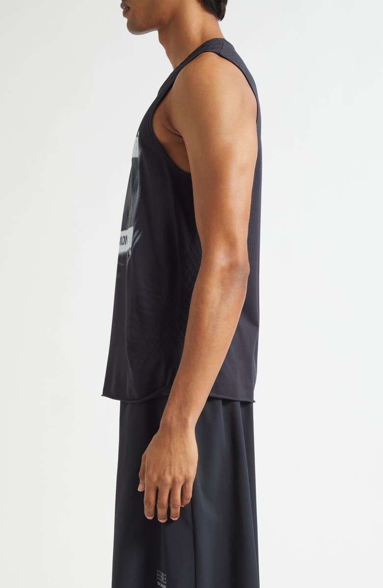 MM6 Maison Margiela x Salomon Numeric Logo Performance Tank, Alternate, color, Deep Black