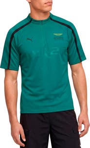 PUMA x AMF1 Lifestyle Short Sleeve Quarter Zip Jersey