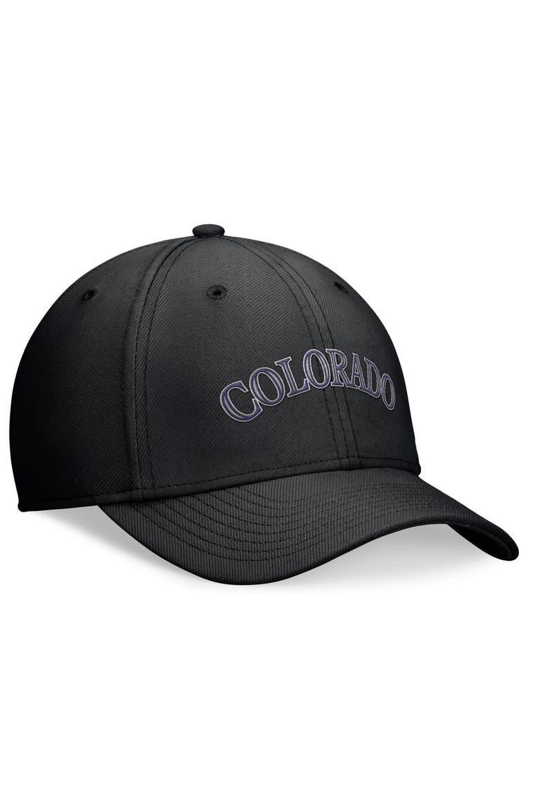 Men's Nike Black Colorado Rockies Evergreen Performance Flex Hat, Alternate, color, Black
