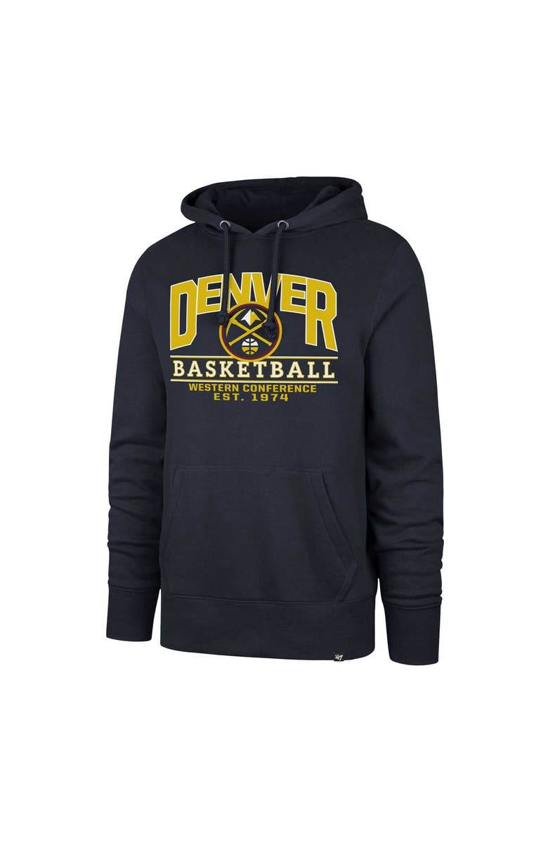 '47 Unisex '47  Navy Denver Nuggets Good Call Headline Pullover Hoodie, Alternate, color, Navy