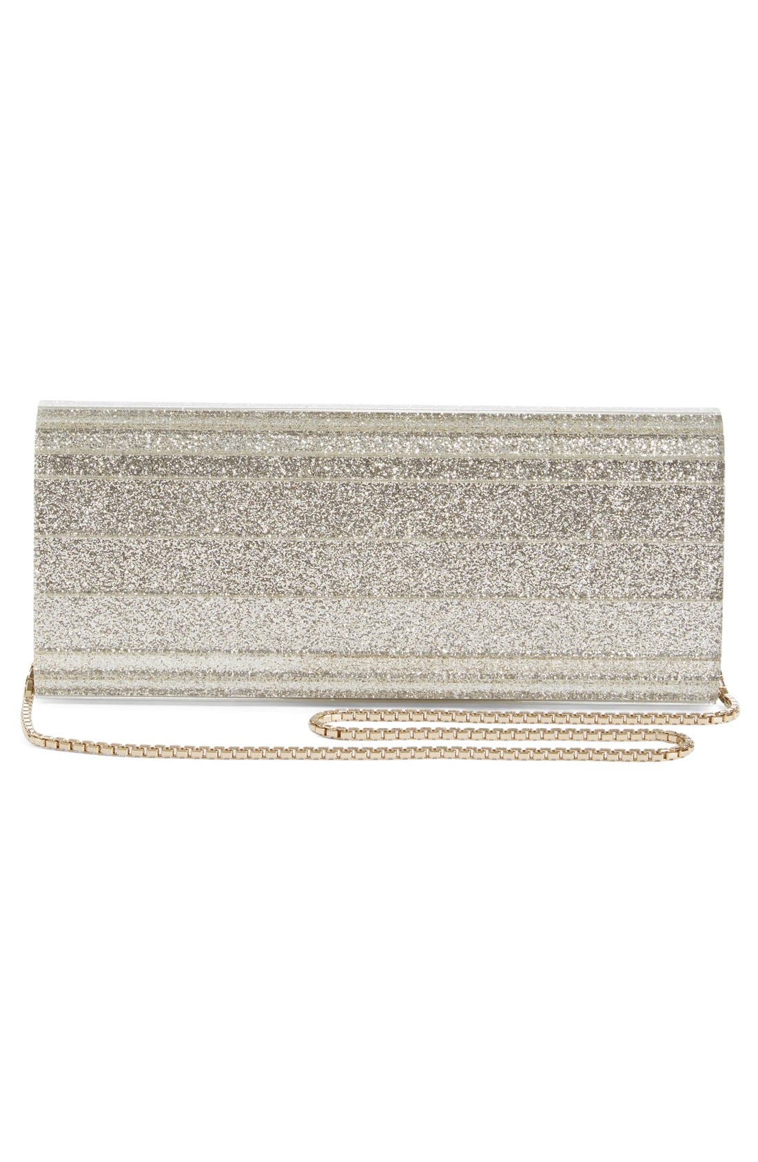Jimmy Choo Sweetie Glitter Acrylic Clutch, Alternate, color, 