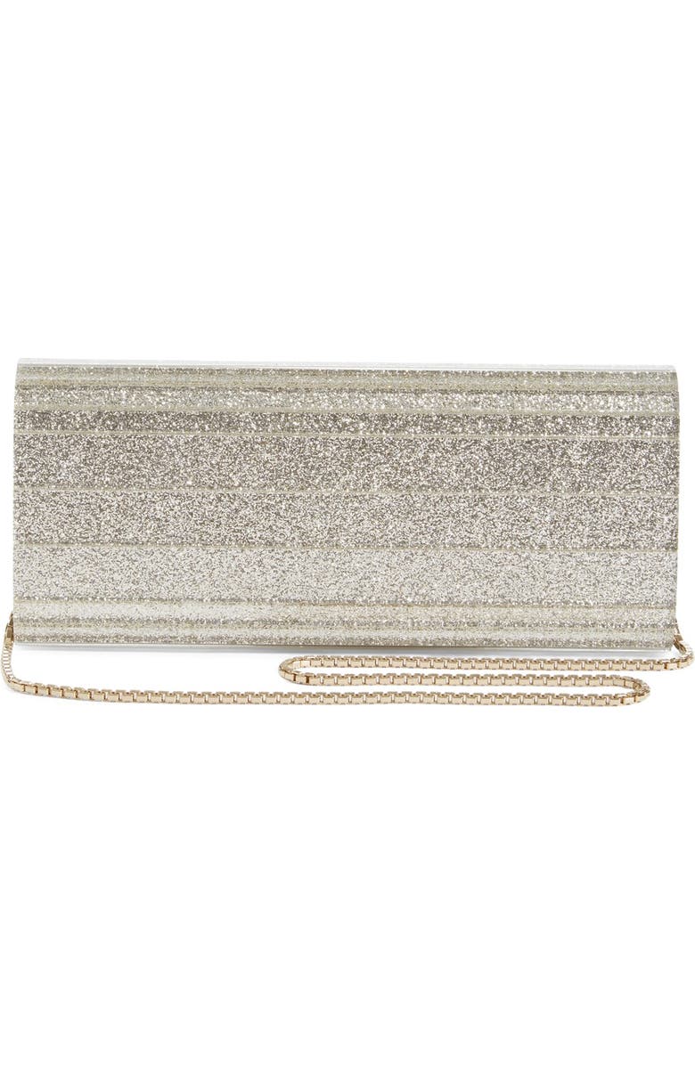 Jimmy Choo Sweetie Glitter Acrylic Clutch, Alternate, color,
