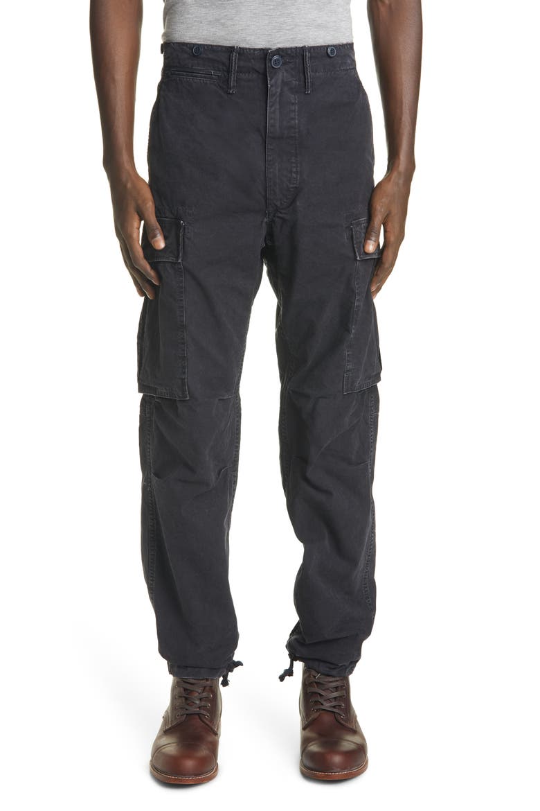 RRL Surplus Cargo Pants, Main, color, BLACK
