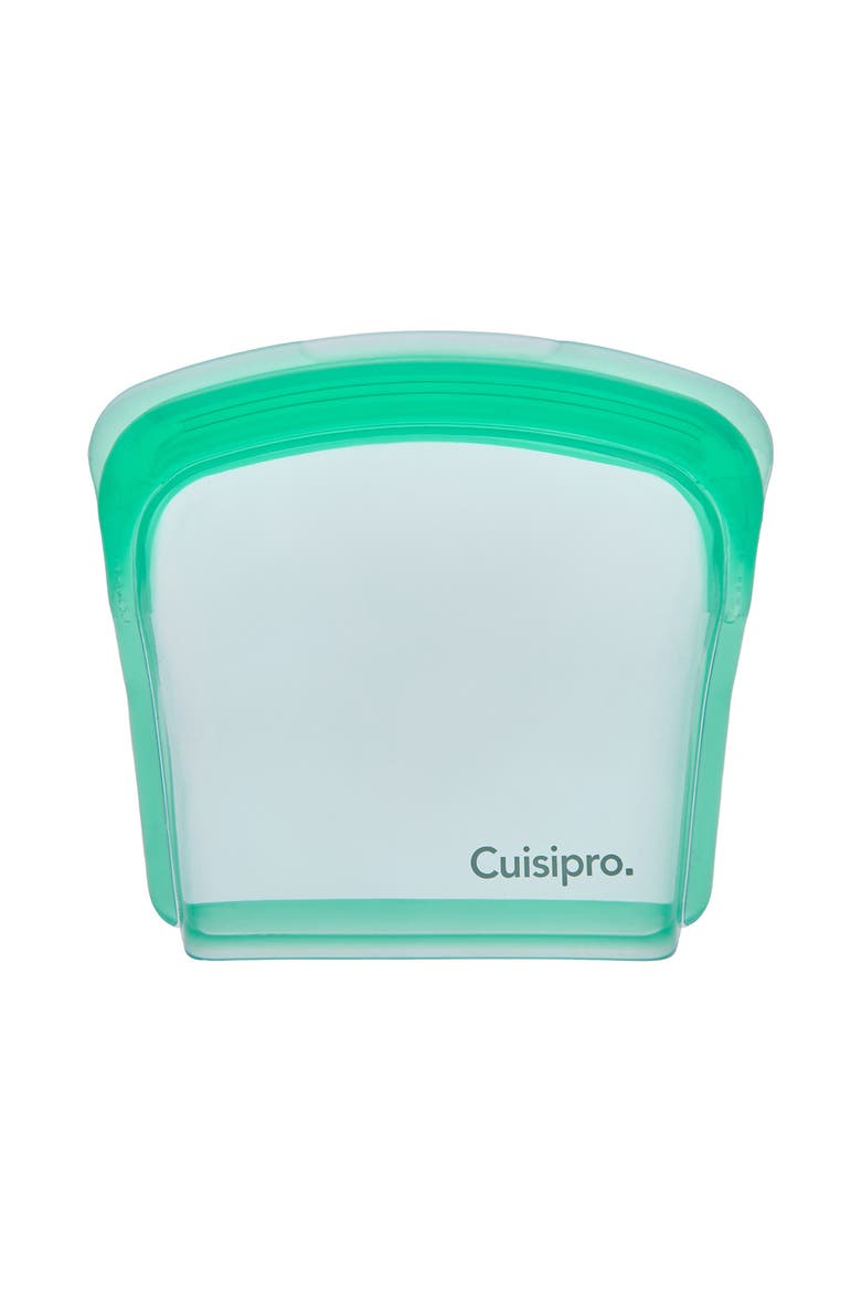 Pack-It Silicone Reusable Storage Bag, Set of 2, 200ml/6.75 oz, Main, color, Green