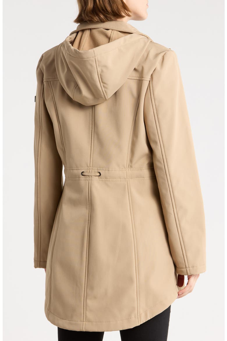 Cinched Waist Softshell Anorak, Alternate, color, SAND