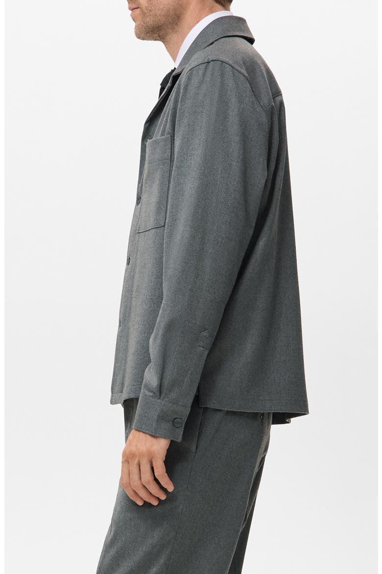 Fluid Pocket Overshirt, Alternate, color, GREY