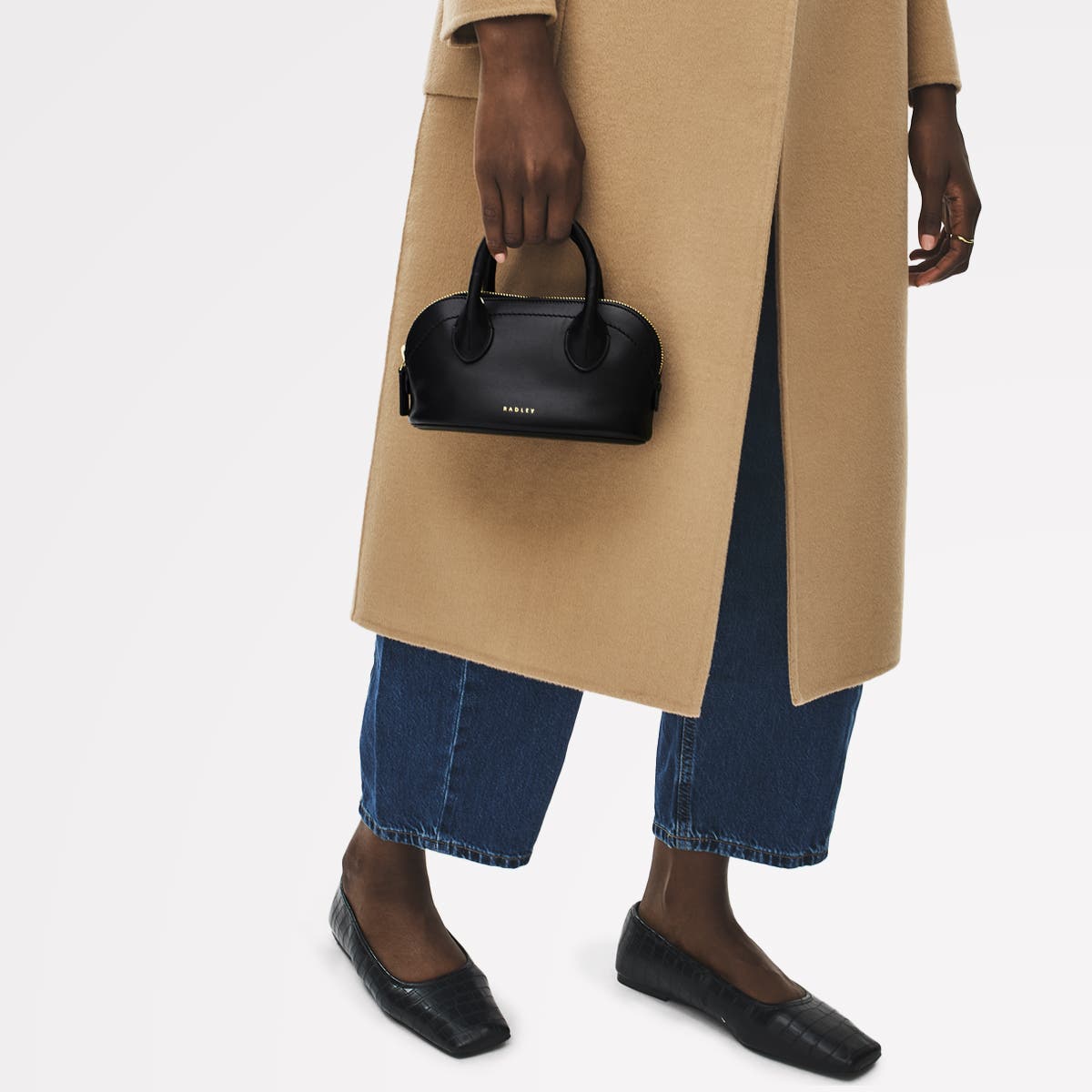 Radley The Muriel Micro Ziptop Satchel Bag, Alternate, color, Black