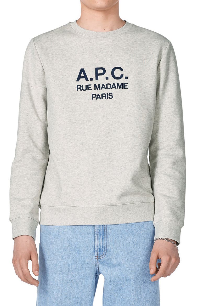 Rufus Crewneck Sweatshirt, Alternate, color, PAA HEATHERED ECRU