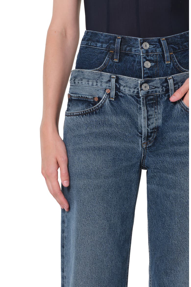 Elson Double Waist Jeans, Alternate, color, PENDULUM/ PORTRAIT