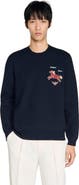 SANDRO Embroidered horse sweatshirt