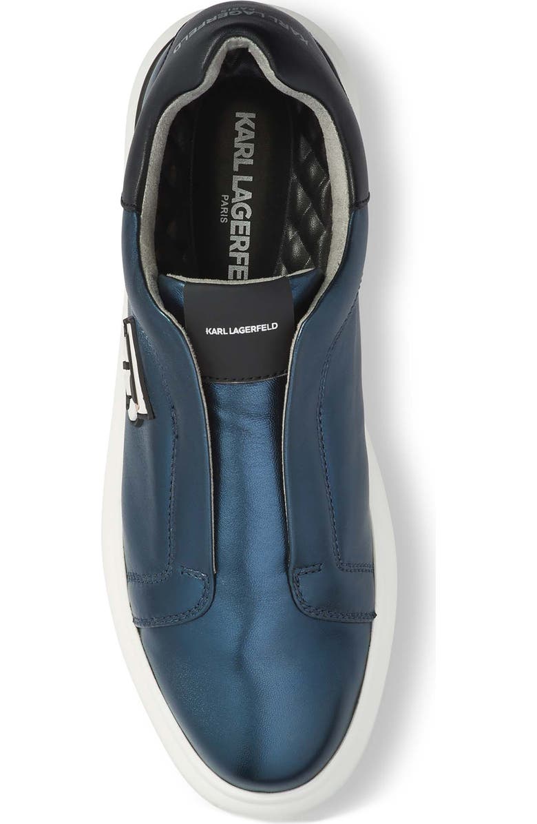 KARL LAGERFELD PARIS Flat Head Karl Laceless Sneaker, Alternate, color,